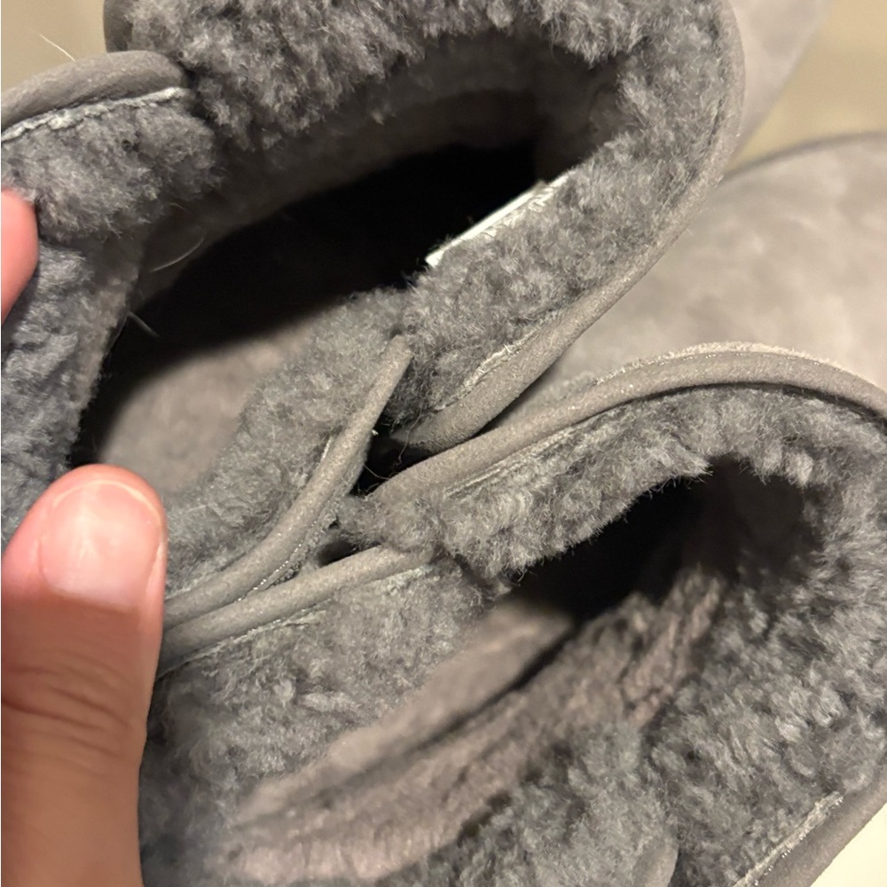 UGG Cory II Genuine Shearling Lined Boot Gray Suede 1125792 Womens Size 7 - Picture 7 of 10